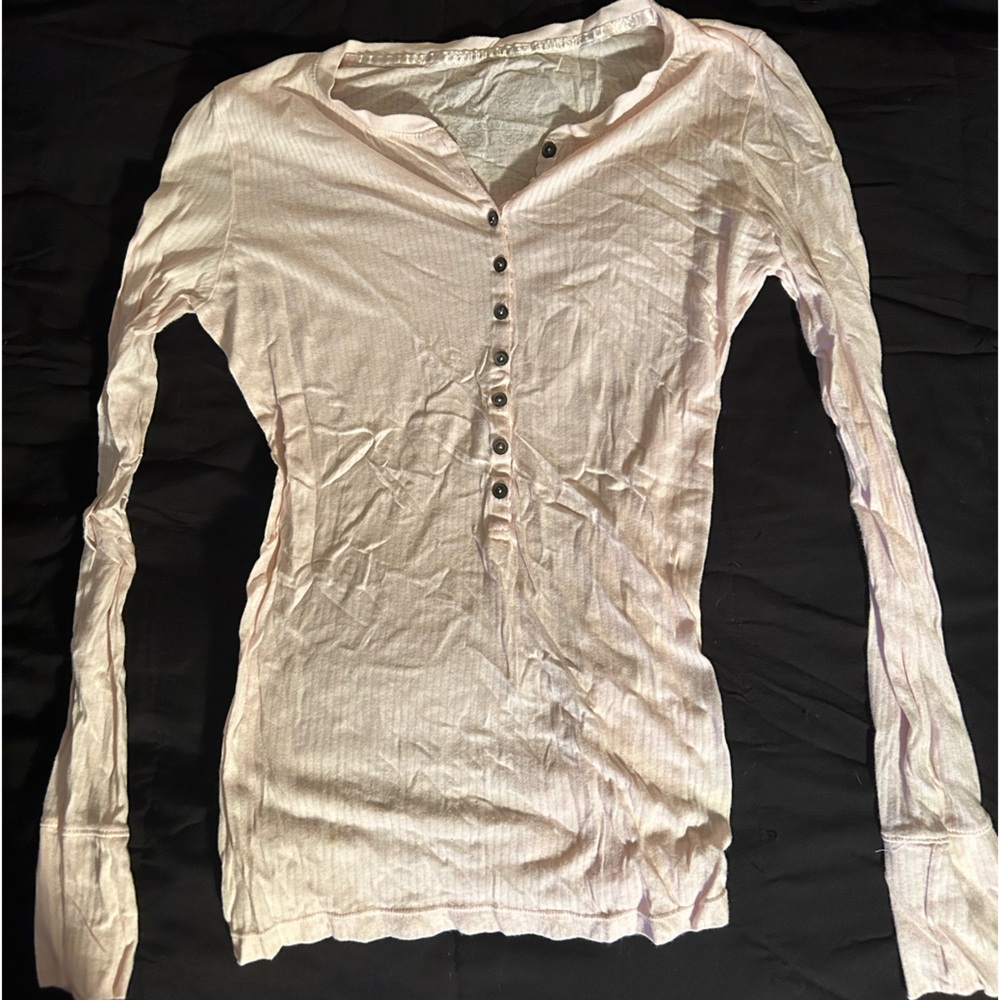 ⭒ cute baby-pink long sleeve